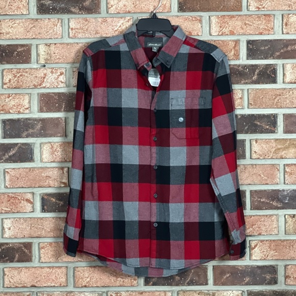 Eddie Bauer Shirts Eddie Bauer Eddies Favor Flame Flannel Shirt
